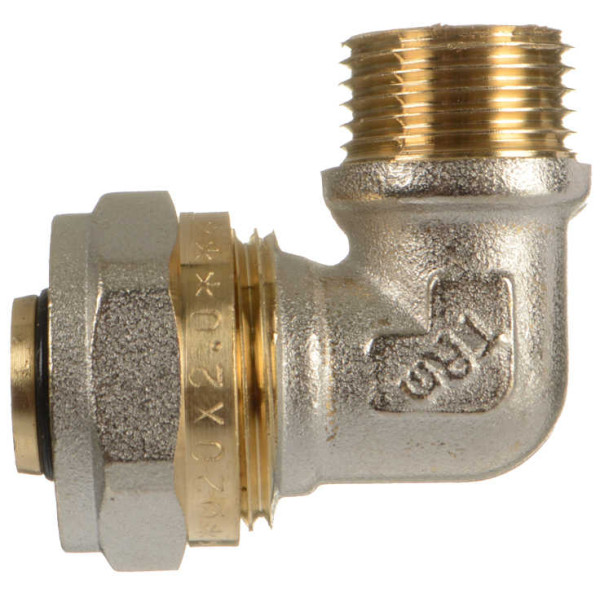 Соединение угловое 20*1/2"Н TeRma (обжим) (01251) Соединение угловое 20*1/2"Н TeRma (обжим) (01251)