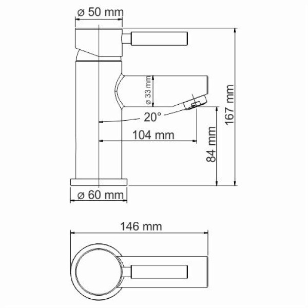 Смеситель для раковины WasserKRAFT Main Нет хром (4103 T)