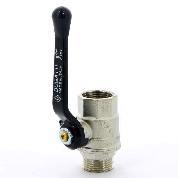 Кран Bugatti 1" ВН шаровый Oregon 305 (черная ручка) (03050074) Кран Bugatti 1" ВН шаровый Oregon 305 (черная ручка) (03050074)