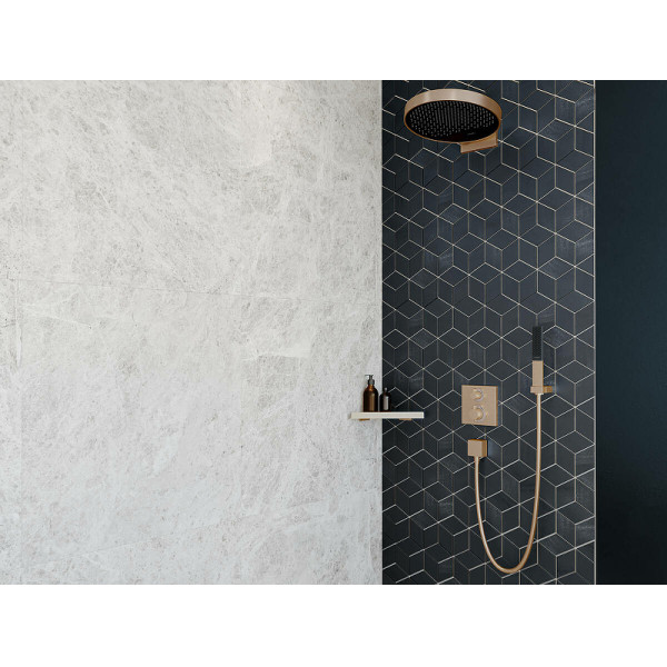 Смеситель для душа Hansgrohe Ecostat Square с термостатом белый (15714700)