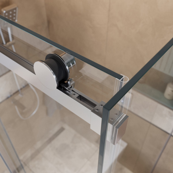Душевой уголок BelBagno Soft Close-2 100x100x200 стекло прозрачное, профиль хром глянцевый (SOFT_CLOSE-2-A-1-100-C-Cr)