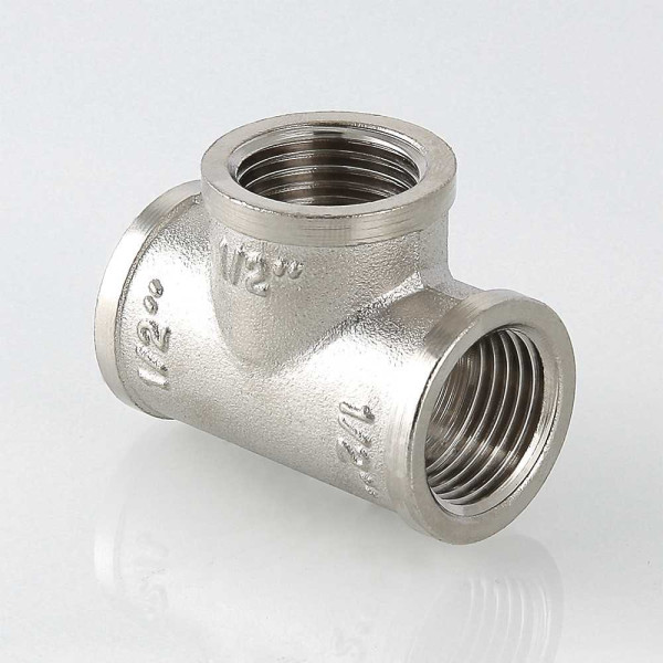 Тройник 1/2" Valtec (никель) (VTr.130.N.0004) Тройник 1/2" Valtec (никель) (VTr.130.N.0004)