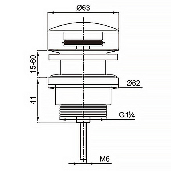 Донный клапан Azario бронзовый (AZ-105-BR)