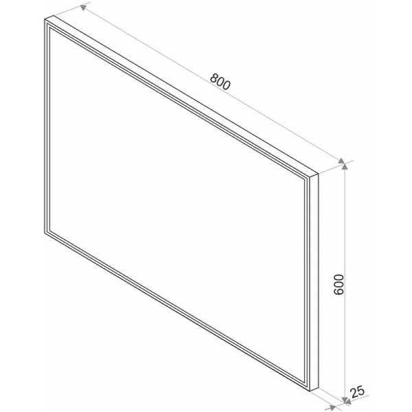 Зеркало с подсветкой Континент Sting Led 800х600 (ЗЛП511)