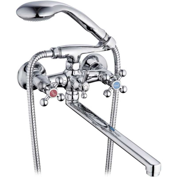 Смеситель для ванны и душа G.lauf хром, с душевым гарнитуром (QTZ7-A856) Смеситель для ванны и душа G.lauf хром, с душевым гарнитуром (QTZ7-A856)