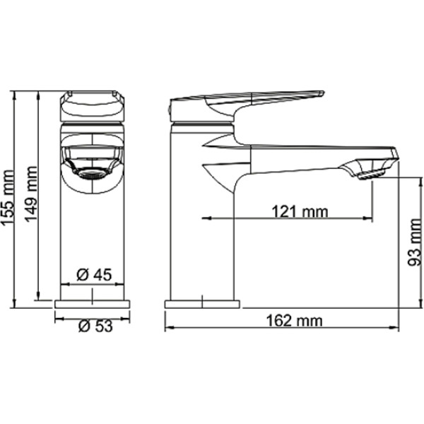 Смеситель для раковины WasserKRAFT Aisch золотой матовый (5503)