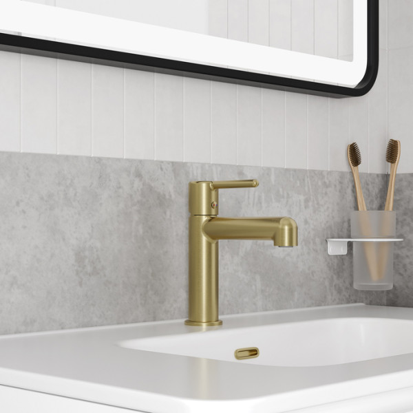 Смеситель для раковины Iddis Aiger золотой (AIGMG00i01)