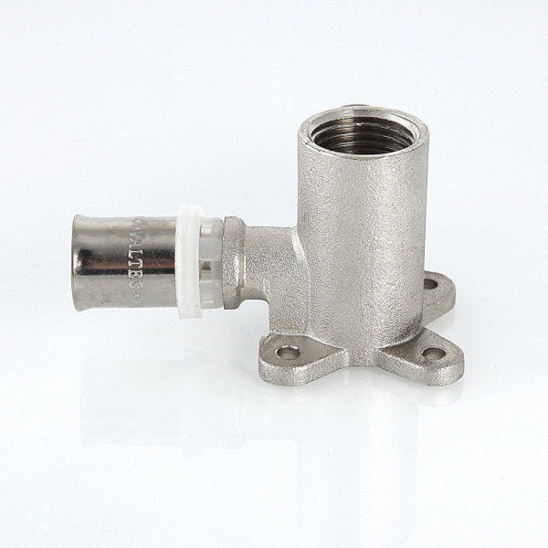 Тройник установочный 20*1/2" Valtec (пресс, никель) (VTm.234.N.200420) Тройник установочный 20*1/2" Valtec (пресс, никель) (VTm.234.N.200420)