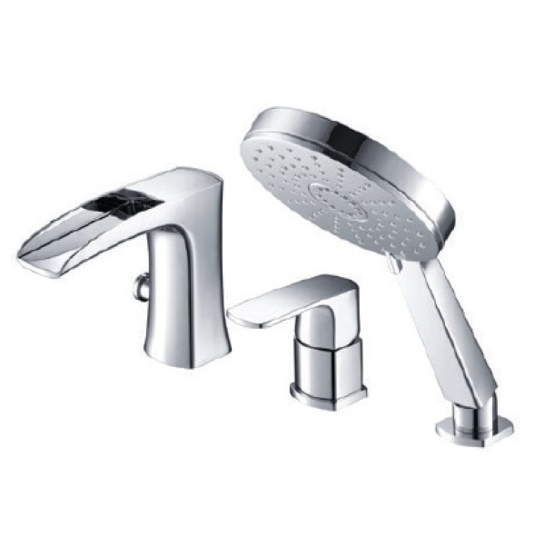 Смеситель для ванны Zeegres Z.KON на три отверстия (72018001) Смеситель для ванны Zeegres Z.KON на три отверстия (72018001)