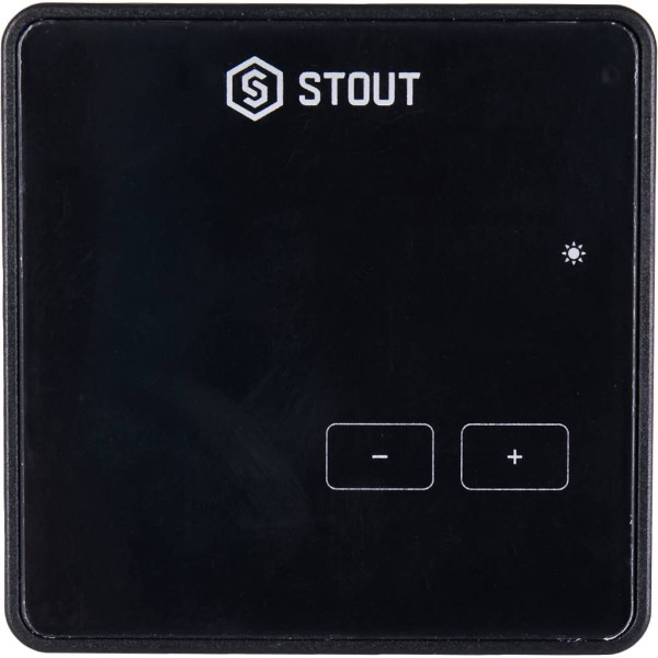 Терморегулятор Stout проводной комнатный R-9z, черный (STE-0101-009004) Терморегулятор Stout проводной комнатный R-9z, черный (STE-0101-009004)