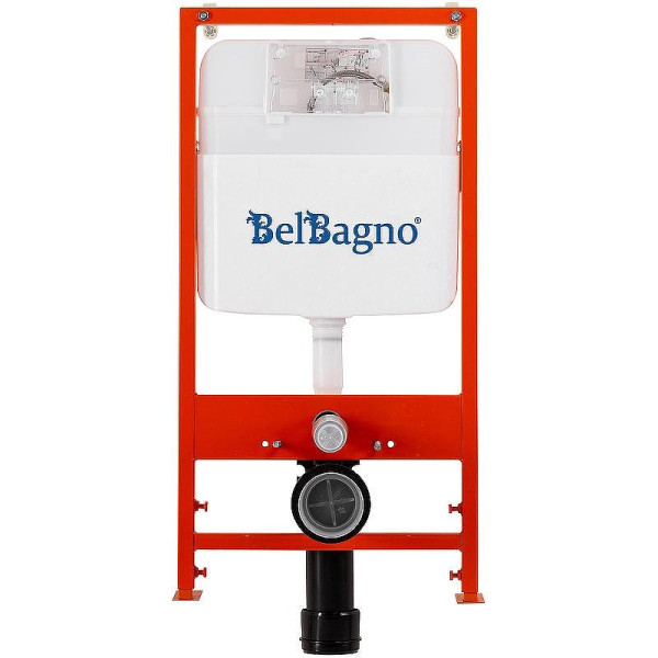 Инсталляция для унитаза с клавишей BelBagno хром (BB026/BB071CR)