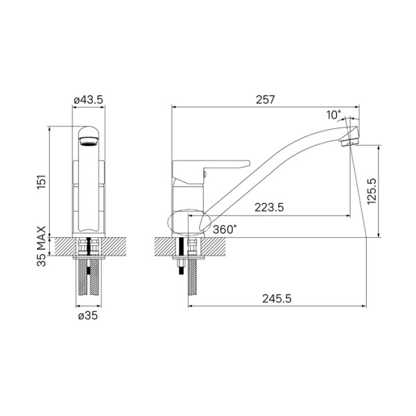 Смеситель для кухни Iddis Sena (SENSB00i05) Смеситель для кухни Iddis Sena (SENSB00i05)