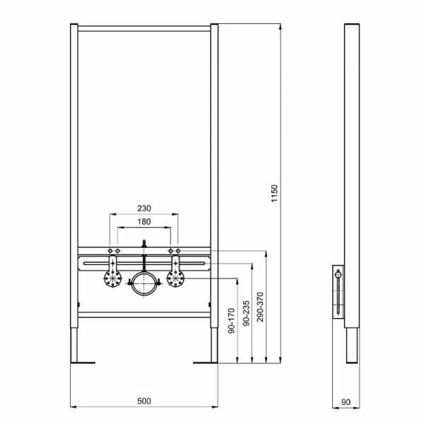 Инсталляция для подвесного биде Aquatek Standart 50 (INSB0000001) Инсталляция для подвесного биде Aquatek Standart 50 (INSB0000001)