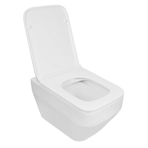 Унитаз подвесной Moneo безободковый с сидением микролифт 530x365x370 (AZ-0062)