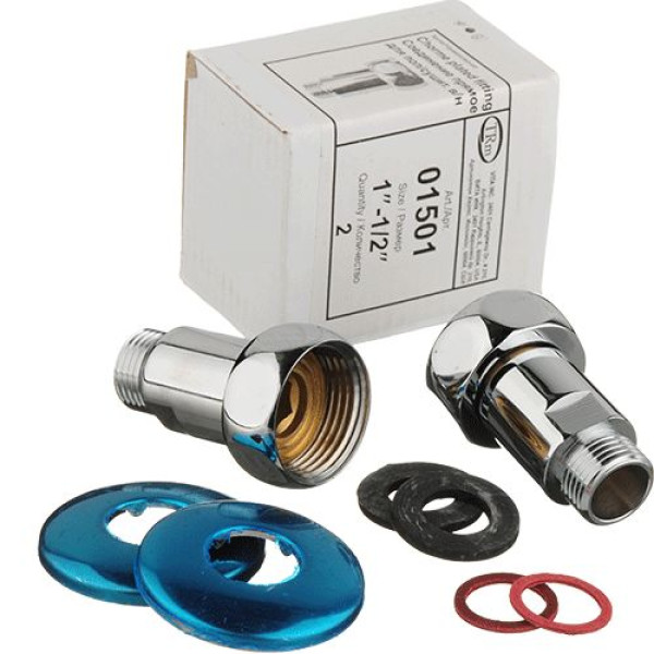 Соединение прямое для полотенцесушителя Terminus 1"*1/2" в/н (пара) (01501) Соединение прямое для полотенцесушителя Terminus 1"*1/2" в/н (пара) (01501)