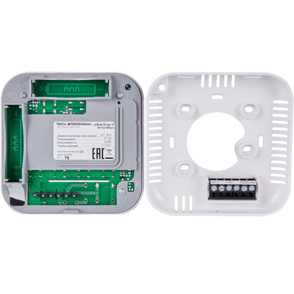 Терморегулятор Stout проводной комнатный R-10s, белый (STE-0101-010005)