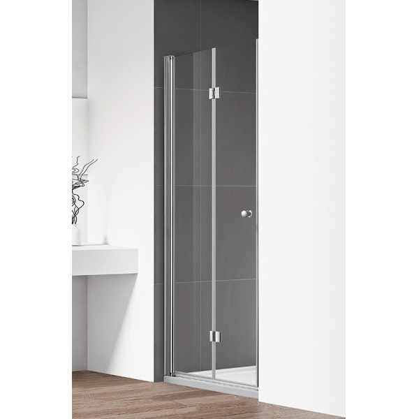 Душевая перегородка Cezares Eco 90x190 стекло прозрачное, профиль хром (ECO-O-BS-12-90-C-Cr) Душевая перегородка Cezares Eco 90x190 стекло прозрачное, профиль хром (ECO-O-BS-12-90-C-Cr)