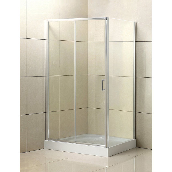 Душевой уголок BelBagno Uno 110x80x185 стекло прозрачное, профиль хром (UNO-AH-1-110/80-C-Cr)