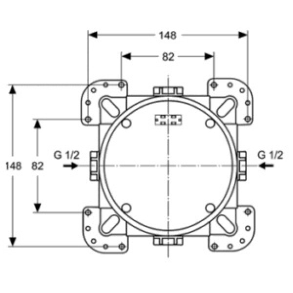 Комплект встраиваемый Ideal Standard EasyBox (A1000NU) Комплект встраиваемый Ideal Standard EasyBox (A1000NU)