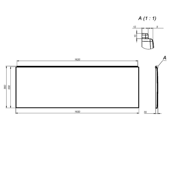 Экран фронтальный для ванны AM.PM Gem 165 белый (W93A-165-070W-P) Экран фронтальный для ванны AM.PM Gem 165 белый (W93A-165-070W-P)