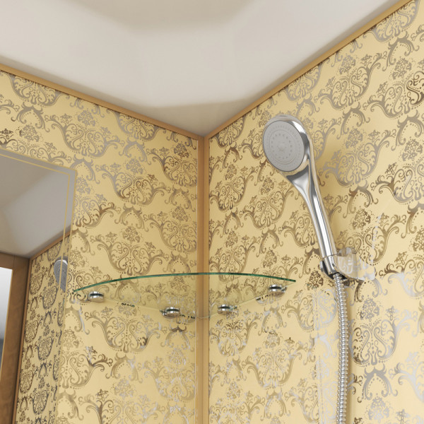 Душевая кабина Luxe 100x100 стекло прозрачное, профиль Золото (NG-7702DG) Душевая кабина Luxe 100x100 стекло прозрачное, профиль Золото (NG-7702DG)