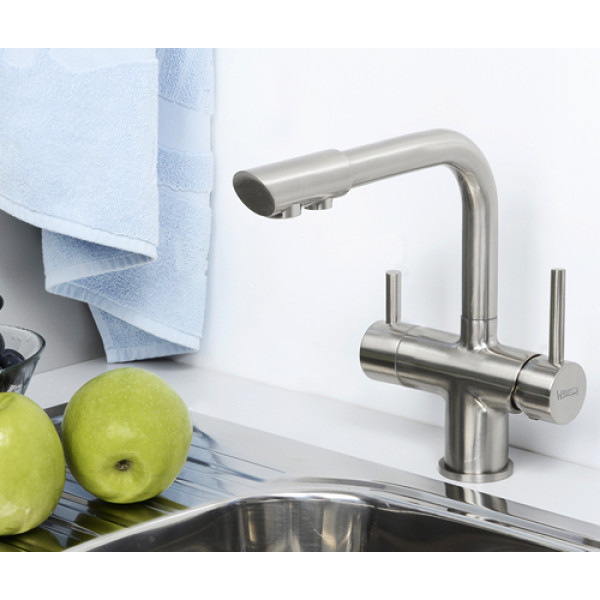 Смеситель для кухни WasserKRAFT под фильтр, матовый хром (A8027) Смеситель для кухни WasserKRAFT под фильтр, матовый хром (A8027)