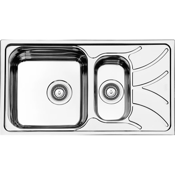 Мойка для кухни врезная Iddis Arro S 78x44 с сифоном нержавеющая сталь шелк (ARR78S1i77S)