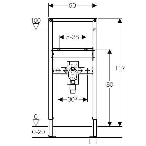 Инсталляция для раковины Geberit Duofix (111.480.00.1)