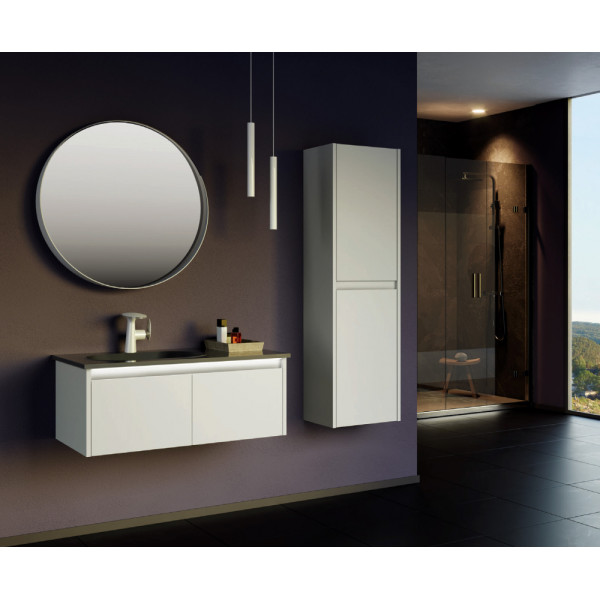 Тумба подвесная Orka Lisbon 900x500x350 с раковиной кашемировый матовый (5001429)