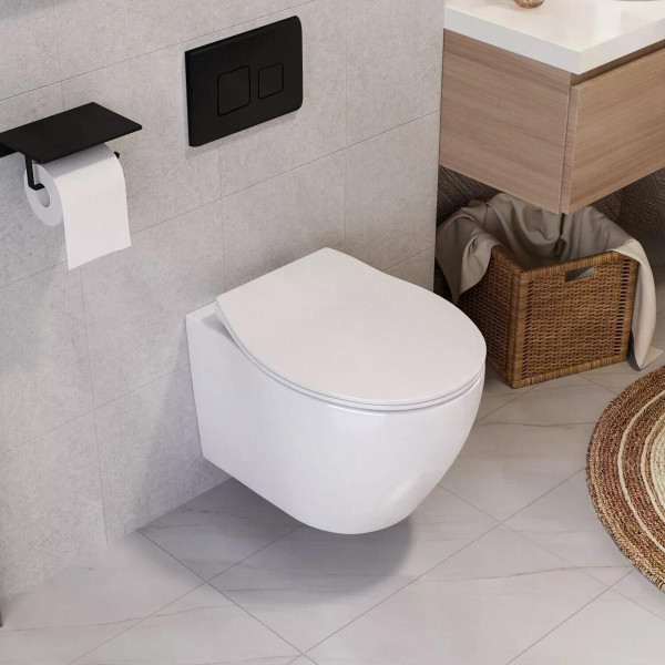 Клавиша смывная Rea F Black Mat черный (REA-E9854)