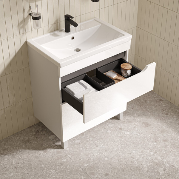 Тумба с умывальником напольная Iddis Ray 70 см белый подходит умыв. 4077000i28 (RAY60WFi95K) Тумба с умывальником напольная Iddis Ray 70 см белый подходит умыв. 4077000i28 (RAY60WFi95K)