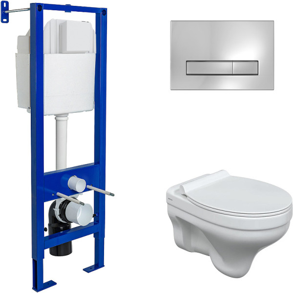 Комплект инсталляция с унитазом Berges Atom10 c с кнопкой глянцевый хром, унитаз ALBIT S, сидение Top Slim SO (042443) Комплект инсталляция с унитазом Berges Atom10 c с кнопкой глянцевый хром, унитаз ALBIT S, сидение Top Slim SO (042443)