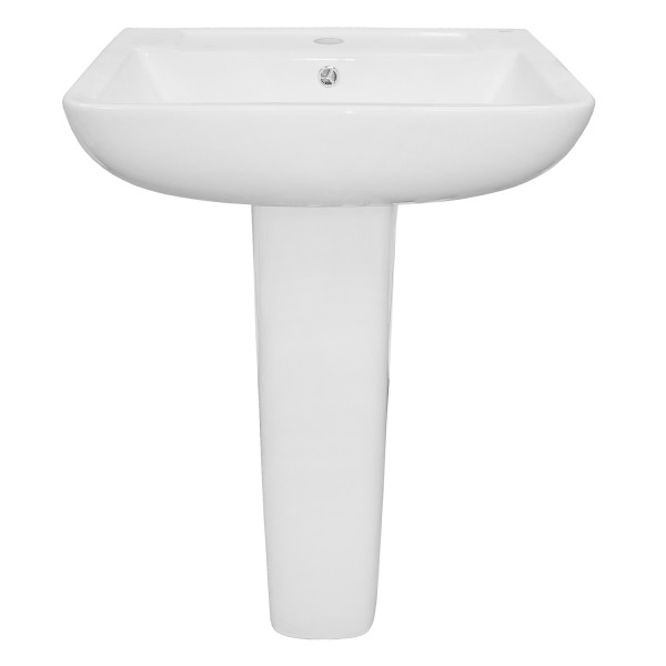 Раковина подвесная с пьедесталом Loranto Liri 55х42,5х83 (CS-BMP009)