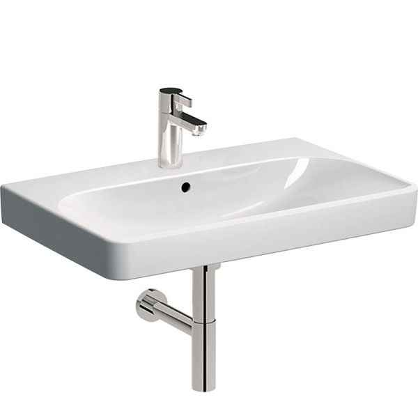 Раковина подвесная Geberit Smyle Square 75х48 с отверстием под смеситель, с отверстием перелива, белая (500.249.01.1) Раковина подвесная Geberit Smyle Square 75х48 с отверстием под смеситель, с отверстием перелива, белая (500.249.01.1)