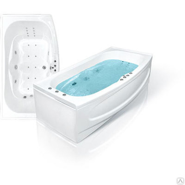 Ванна гидромассажная Bach Джени 190х109 система 2 (гидромассаж 6 форсунок, многоцветная подсветка) Ванна гидромассажная Bach Джени 190х109 система 2 (гидромассаж 6 форсунок, многоцветная подсветка)