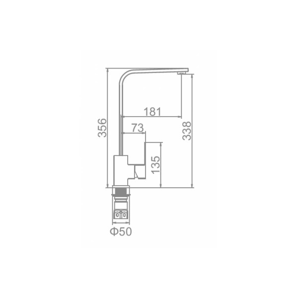 Смеситель для кухни Ledeme (L74033)