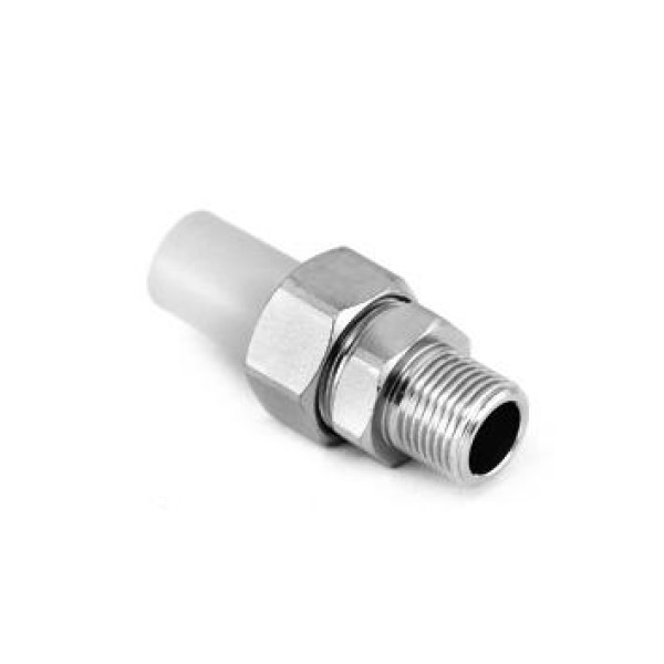 Переход разъемный PP-R Heisskraft 25*3/4"Н (латунь) (3052525) Переход разъемный PP-R Heisskraft 25*3/4"Н (латунь) (3052525)
