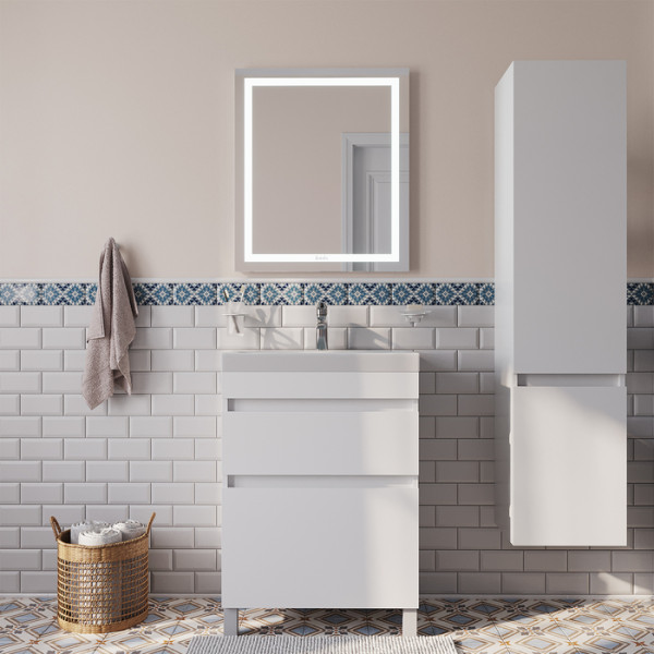 Тумба с умывальником напольная с ящиками Iddis 60x37,3 белая (ZOD6CBFi95K)