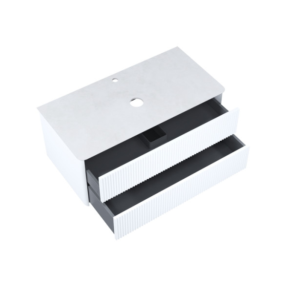 Тумба подвесная Iddis под столешницу Aiger 100x49 белый (AIG10W0i95)