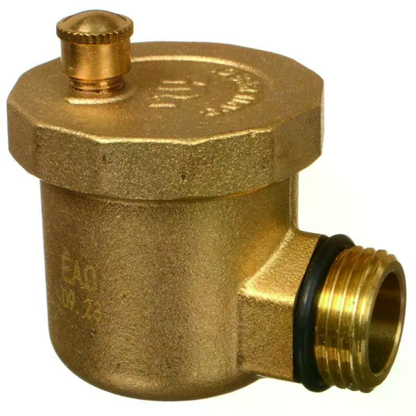 Воздухоотводчик автоматический 1/2" с боковым подключением TeRma (латунь) (14066)