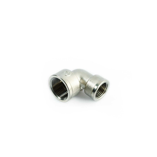 Угольник переходной 1/2"х3/4" ВВ с упором General Fittings (никель) 270029N050400A Угольник переходной 1/2"х3/4" ВВ с упором General Fittings (никель) 270029N050400A