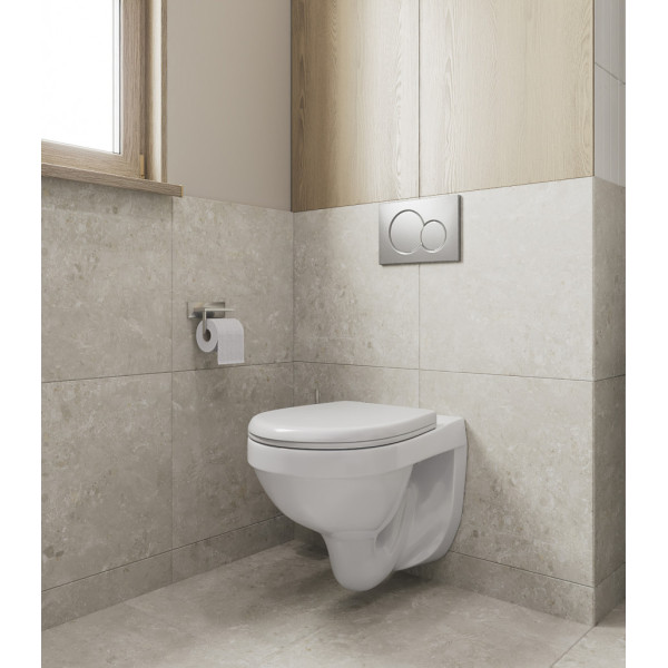 Комплект инсталляция с унитазом Santeri Альфа с сиденьем полипропилен, с панелью смыва хром (1.3815.9.S00.00B.0)