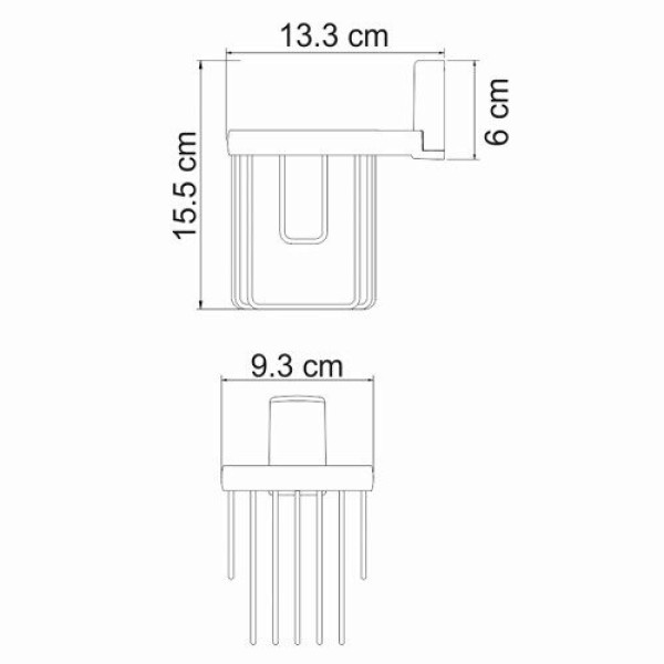 Держатель освежителя WasserKraft Exter бронзовый (K-5245)