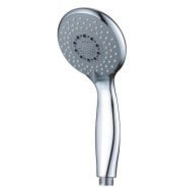 Душевая лейка Melodia 100 мм 3 функции, хром/серый (MKP20419)