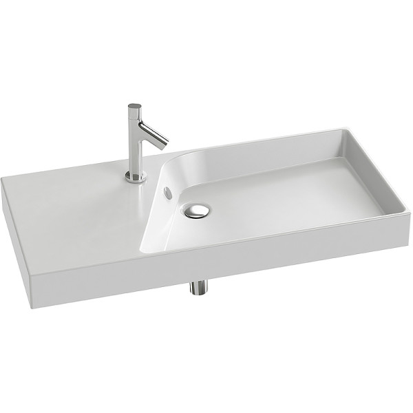 Раковина подвесная Jacob Delafon Rythmik 100x46 белая (EXN112-00) Раковина подвесная Jacob Delafon Rythmik 100x46 белая (EXN112-00)