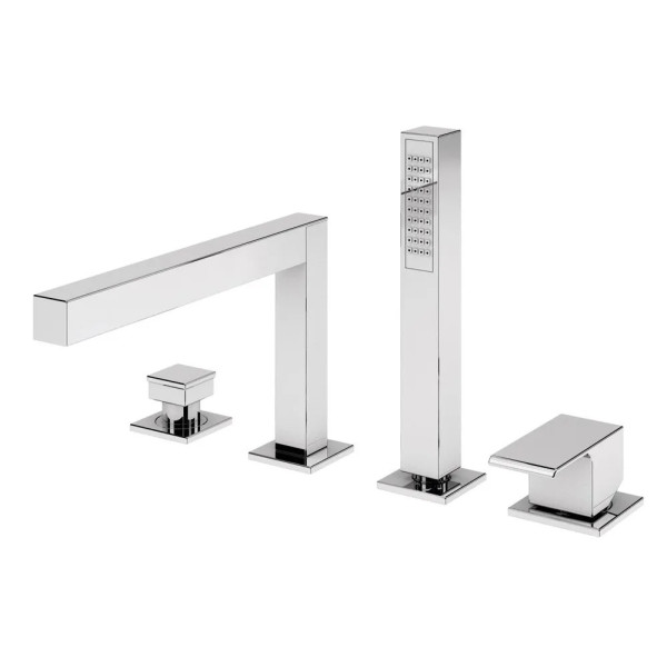 Смеситель на борт ванны Cezares Porta врезной, на 4 отверстия, хром (PORTA-BVDM4-01)