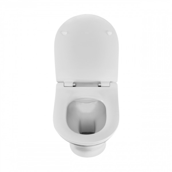 Инсталляция для подвесного унитаза Roca FARO с подвесным унитазом, с сиденьем микролифт+клавиша Roca Active В01, хром глянец (Z.RU93.0.761.3)