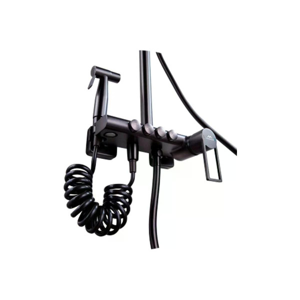 Душевая система Fashun с гигиенической лейкой графит (A2483-17) Душевая система Fashun с гигиенической лейкой графит (A2483-17)