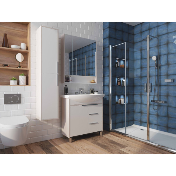 Тумба напольная Aquaton Рико 760x720x309 белый, ясень фабрик (1.A215.4.01R.IB9.0)