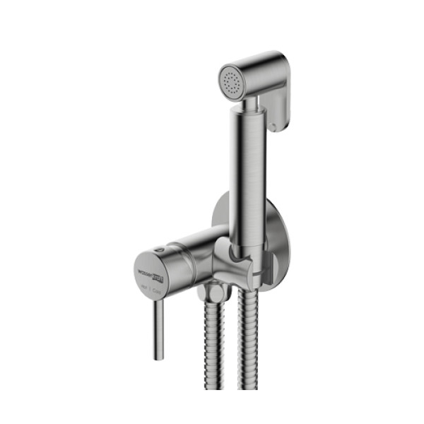 Смеситель с гигиеническим душем встраиваемый WasserKRAFT никель (A70338)